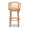 Baxton Studio Orchard Modern Bohemian Natural Brown Rattan Bar Stool 203-12588 - alternate 6